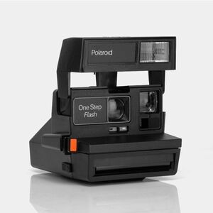 Polaroid OneStep Flash Camera - Black and Orange